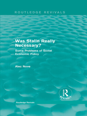 cover image of Was Stalin Really Necessary?